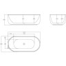 Акриловая ванна BELBAGNO BB401-1500-800