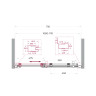 Душевая дверь BELBAGNO MARINO-2-BF-1-110-C-GM