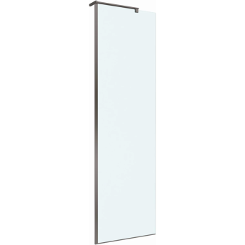 Душевая перегородка BELBAGNO UNO-L-1-TB-70-C-GM 700x2000 мм Оружейная сталь