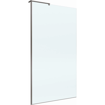 Душевая перегородка BELBAGNO UNO UNO-L-1-TB-100-C-GM 100 см, профиль оружейная сталь матовый, стекло прозрачное