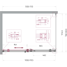 Душевой уголок BELBAGNO SOFT_CLOSE-2-AH-1-110/80-C-GM